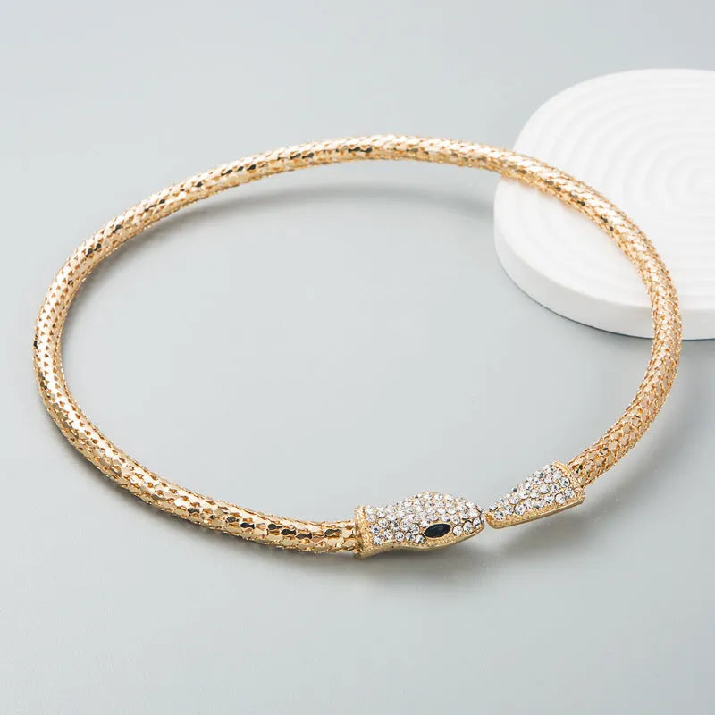 Euramerican Serpentine Collar Clavicle Chain Adjustable - Bellarte Enchanté Euramerican Serpentine Collar Clavicle Chain Adjustable
